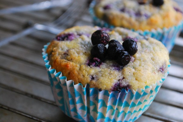 Healthy blueberry muffins, gluten free, no added sugar - Hälsosam blåbärsmuffins, utan tillsatt socker, glutenfrit