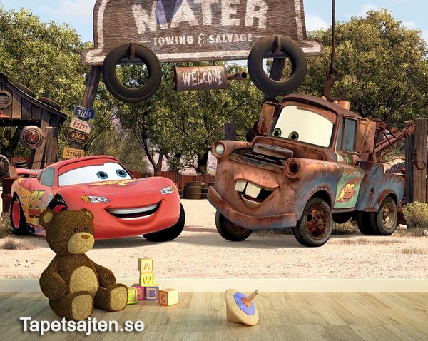 Disney Cars Tapet Pixar Fototapet Barn Tapet Barntapeter Killtapeter