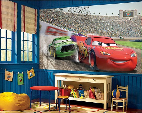 Disney Tapet Pixar Cars Bilar Tapet Barnrum Barntapeter Pojke Kille Pojktapet Killtapet