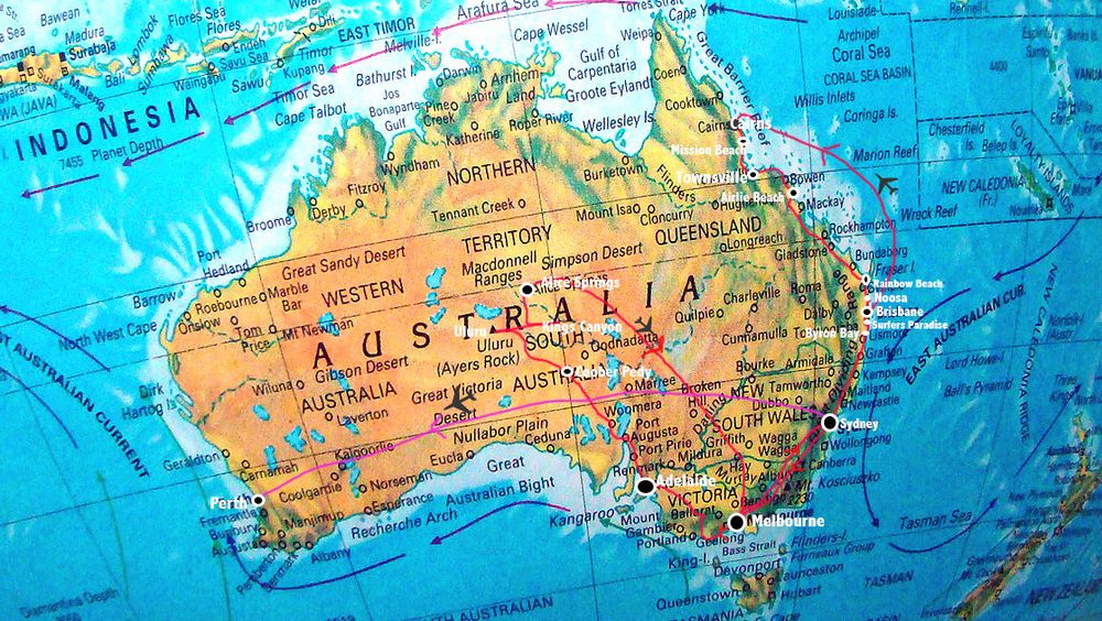 Australien - Karta