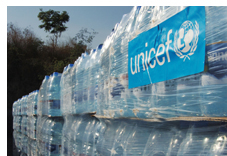UNICEF levererar vatten