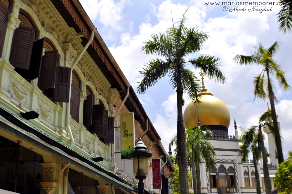Sultan Mosque in multicultural Singapore / moské i multikulturella Singapore