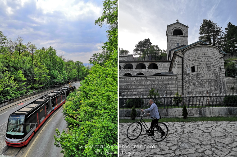 fototema transport / färdmedel: spårvagn Prag, cykel Cetinje Montenegro