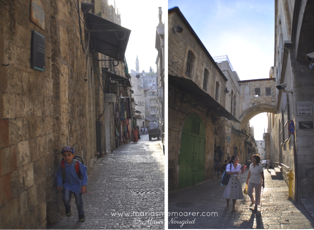 religiösa kristna platser i Jerusalem, Israel - Via Dolorosa