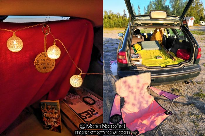 campa i bil, bilcamping, kvinnliga äventyrare