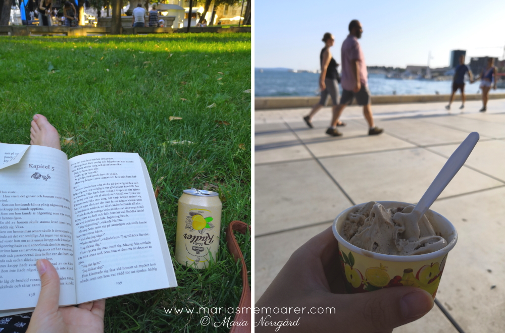 glass och parkhäng i Split, Kroatien