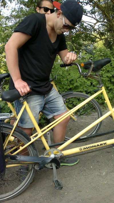 Robbin trampade sönder cykeln