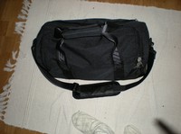 Min nya nikeväska, färdigpackad för skolan