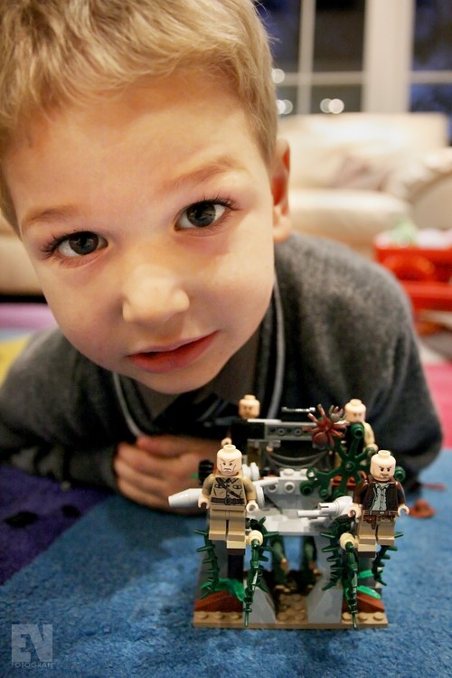 Playing with the Indiana Jones lego, 3/11 -09