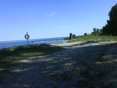 A nice view over the Baltic with the sandy beach in front