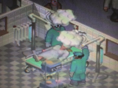En oprationssal i Theme Hospital