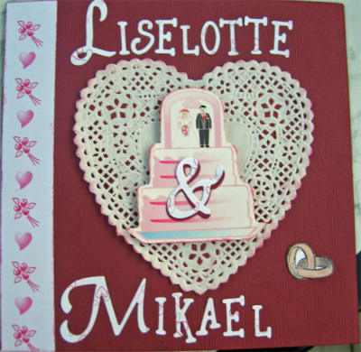 Bröllopskort Liselotte och Mikael