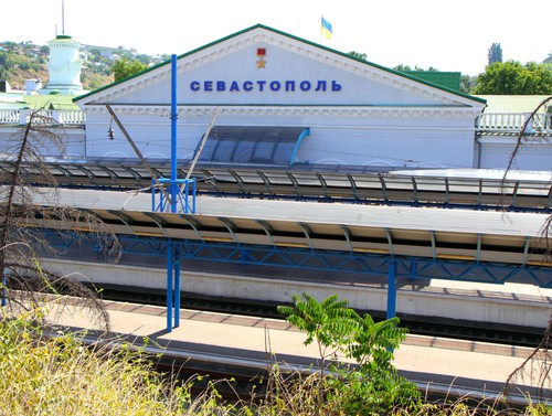 Ukraina Sevastopol tågstation trainstation top secret