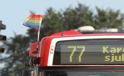 Stockholm Pride Prideflagga Regnbågsflagga Homosexuella Bögar Flator Kärlek