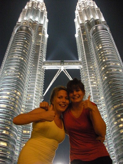 vid Twin Towers i Kuala Lumpur :) 