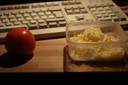Min lunch idag, tihi^^ Tomat och ost^^