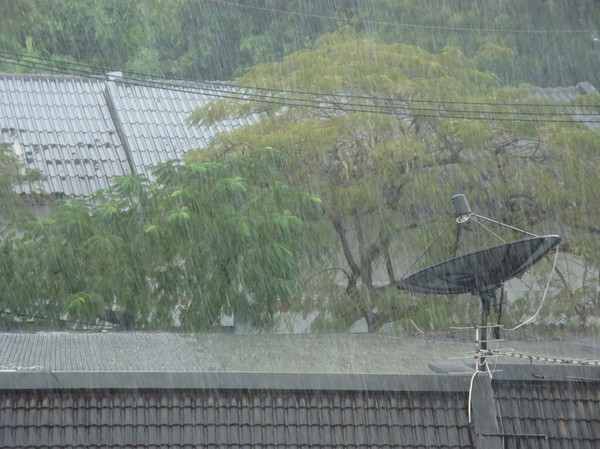 Regn i Thailand.