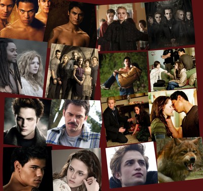 Bara ett collage jag gjorde med Twilight tema;)