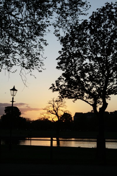 Sunset over Clapham Common