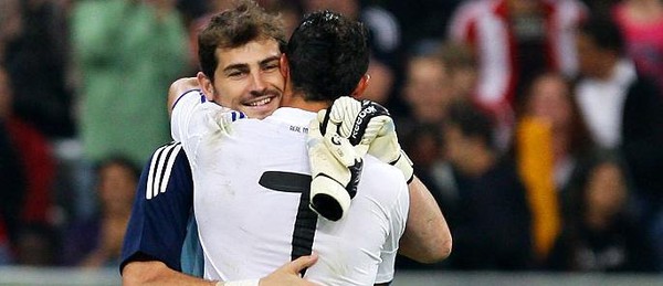 Iker Casillas och Cristiano Ronaldo