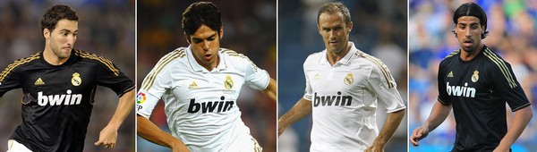 Gonzalo Higuain, Kaká, Ricardo Carvalho & Sami Khedira
