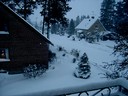Bild från balkongen min. Massa snö.