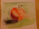 akvarell äpple