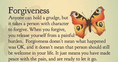 hold a grudge or forgive and let go picture /quote