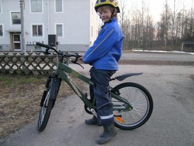 Linus nya cykel!