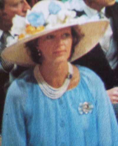 Prinsessan Birgitta på kungens bröllop 1976.