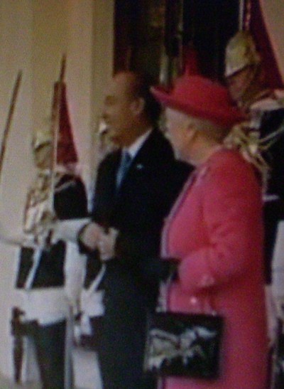 President Felipe Calderón och Drottning Elizabeth.