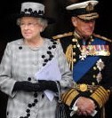 Drottningen och prins Philip vid ceremonien.