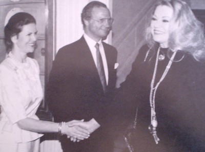 Anita Ekberg träffade kungaparet 1991, på förra statsbesöket.