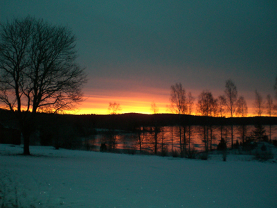 Soluppgången över Östersil