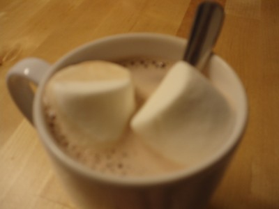 Varm choklad med mashmallows