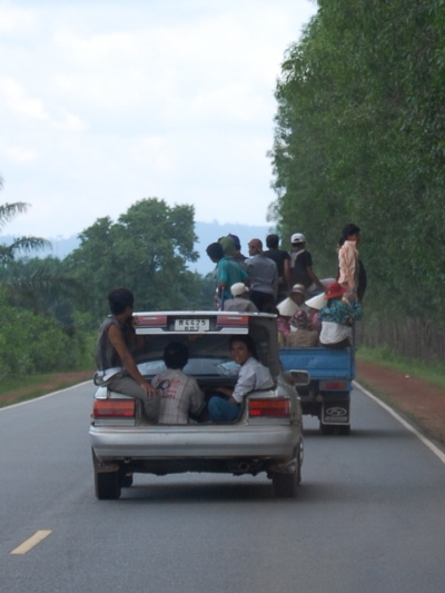 On the road Cambodia