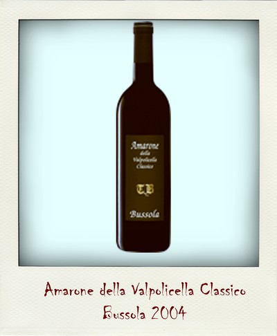 Amarone della Valpolicella Classico  Bussola 2004, nyhet på Systembolaget under maj månad. 