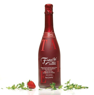 Fresita - ett mousserande vin smaksatt med riktiga jordgubbar. Chile kommer vinet från och jordgubbarna som det är smaksatt med från Patagonien. 