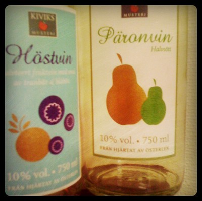 Höstvin & Päronvin från Kiviks Musteri