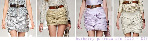 Burberry Prorsum ss 2010 - DIY skirt