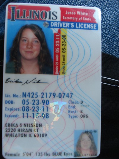 Mitt amerikanska körkort=)