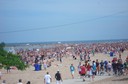 The beach, väldigt mycket folk som sagt!