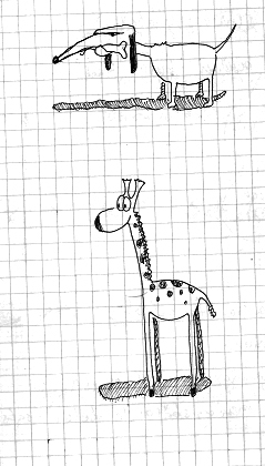 hund och giraff