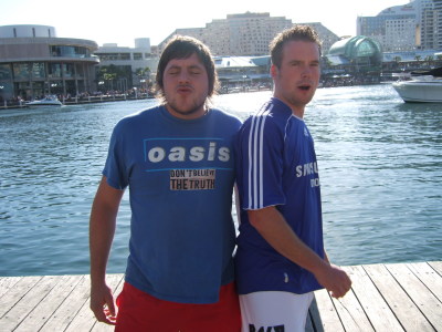 Ian & Alex i Darling Harbour