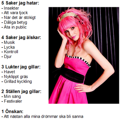© Listan tillhör Raspberrysmile.blogg.se