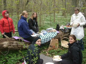 Picknick med familjen