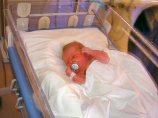Ett av de första fotonen på Linus som nyfödd liten gosse.