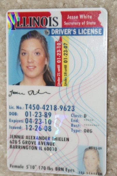Illinois körkort!