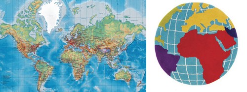 dahlarna blogg - Världskarta i inredningen!