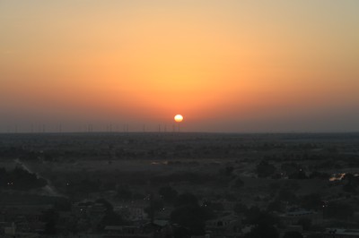 Taget fran Jaisalmer fort!